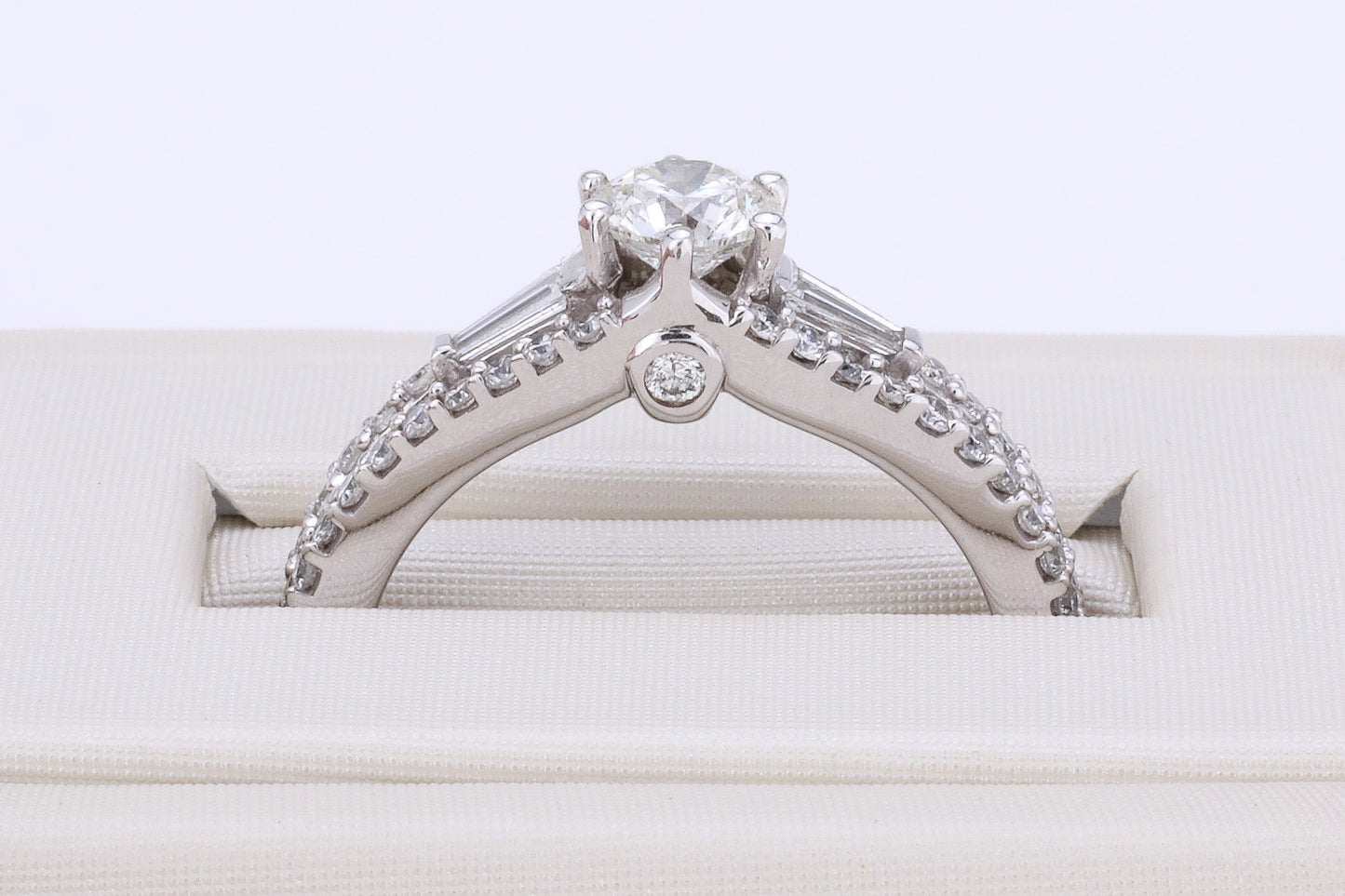 14K White Gold 0.5 ct Polar Ice Canadian Diamond Engagement Ring