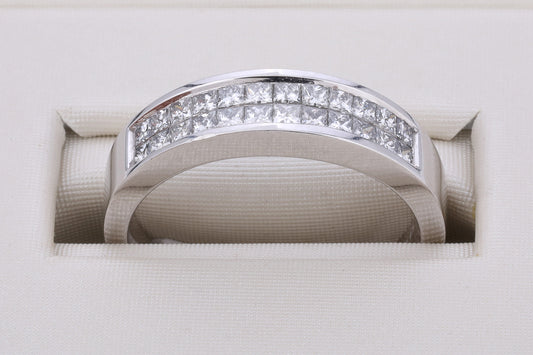 19K White Gold 0.75 ctw Diamond Engagement Ring