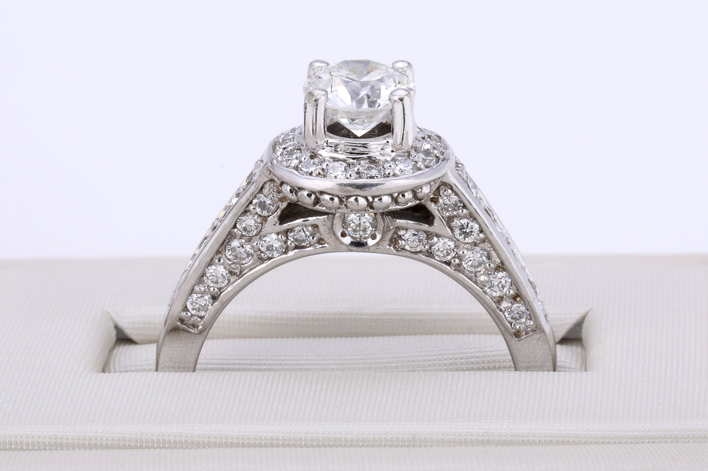 Canadian Diamond 18K White Gold .74 carat Bridal Ring